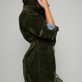 Sabrina Velvet Tie Waist Playsuit