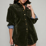 Sabrina Velvet Tie Waist Playsuit