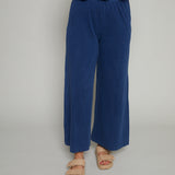 Mia Jersey Flare Pant - Indigo