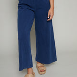 Mia Jersey Flare Pant - Indigo