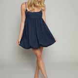 Estelle Bubble Hem Mini Dress