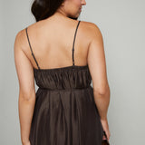 Eli Sheer Tie Waist Maxi Dress