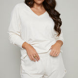 Riley Oversized V-Neck Sweatshirt
