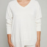 Riley Oversized V-Neck Sweatshirt