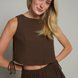 Mae Side Tie Top