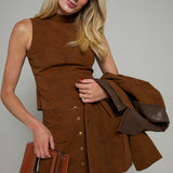 Olivia Mock Neck Fitted Tank