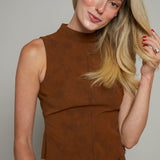 Olivia Mock Neck Fitted Tank