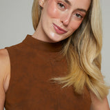 Olivia Mock Neck Fitted Tank