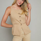 Kobi Button Front Vest