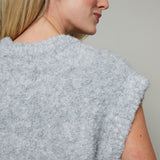 Noelle Short Sleeve Sweater - Grey