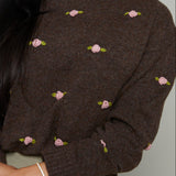 Nora Rose Embroidered Pull Over Sweater