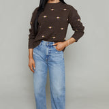 Nora Rose Embroidered Pull Over Sweater