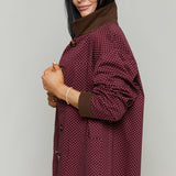 Robbie Micro Dot Button Up Jacket
