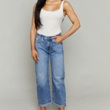 Randi Rolled Hem Boyfriend Jean - Wilcox