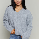 Whitney Slouchy V Neck Sweater