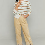 Carolina Eyelet Embroidered Ankle Cropped Pants
