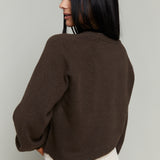 Madelyn Relaxed Knit Sweater - Dark Chocolate