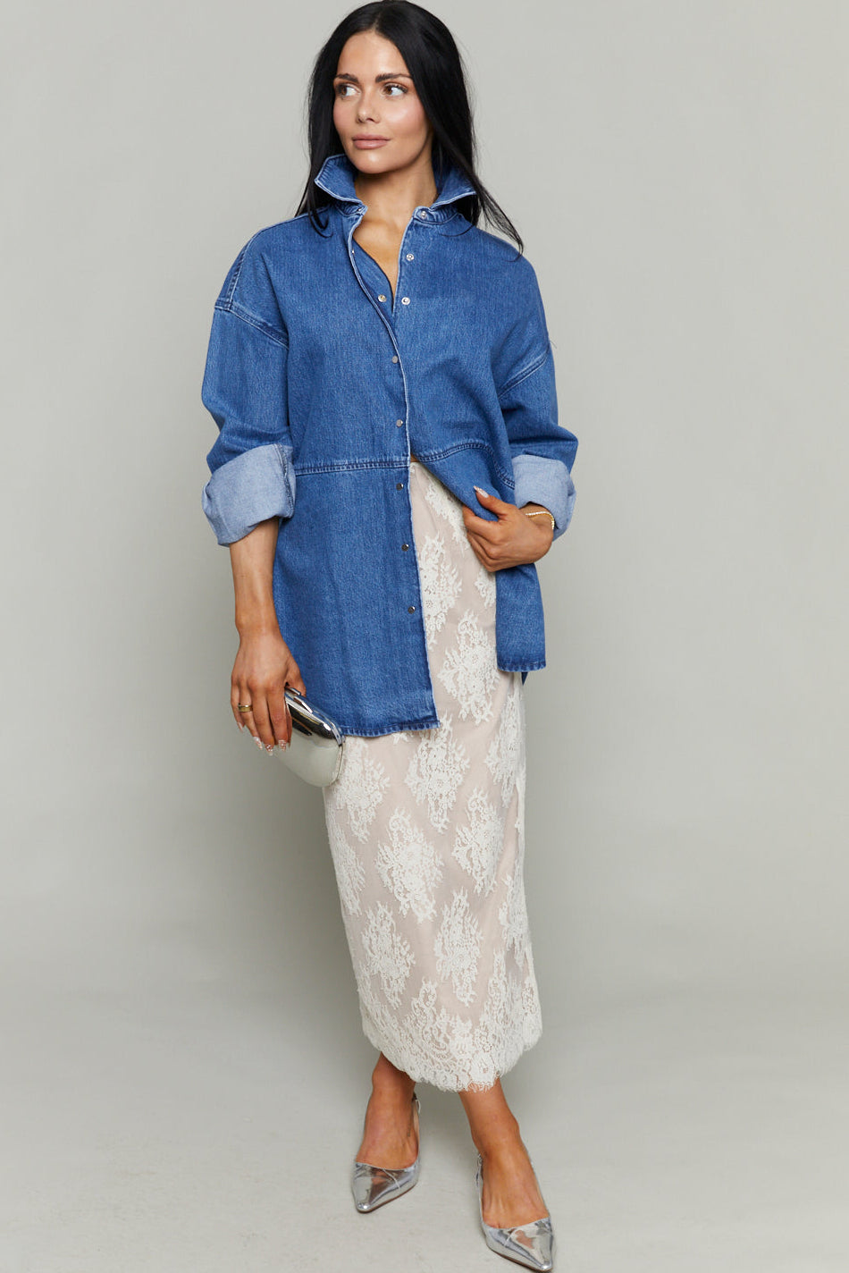 Jazz Organic Oversized Denim Shacket