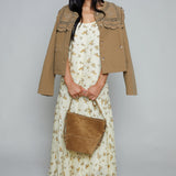 Dominica Sailor Collar Cropped Jacket
