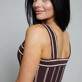Capri Striped Knit Maxi Dress