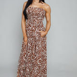 Zahara Shirred Maxi Dress