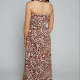 Zahara Shirred Maxi Dress
