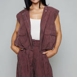 Benny Oversized Cargo Zip Vest