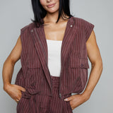 Benny Oversized Cargo Zip Vest