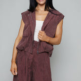 Faith Striped Bermuda Shorts