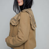 Dominica Sailor Collar Cropped Jacket
