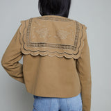 Dominica Sailor Collar Cropped Jacket