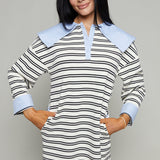 Isabel Oversized Collar Polo Dress
