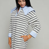 Isabel Oversized Collar Polo Dress