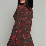 Addie Boat Neck Long Sleeve Mini Dress