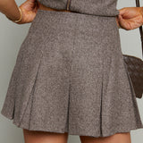 Tallulah High Waisted Pleated Mini Skirt