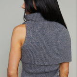 Linden Asymmetrical Rib Knit Sweater