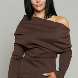 Annalise Draped Asymmetrical Top