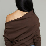 Annalise Draped Asymmetrical Top