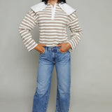 Louise Oversized Collar Polo Shirt