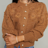 Dede Floral Wool Cardigan
