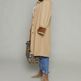 Lady Contrast Trench Coat
