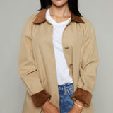 Lady Contrast Trench Coat