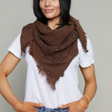 Sasha Bandana Scarf - Chocolate