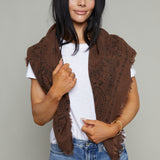 Sasha Bandana Scarf - Chocolate