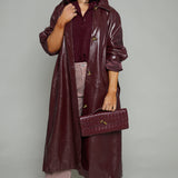 Calina Vinyl Trench Coat