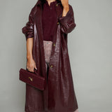 Calina Vinyl Trench Coat