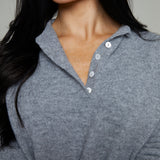 Ramsey Henley Pullover Sweater - Heather Grey