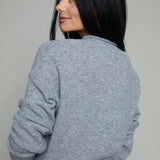 Ramsey Henley Pullover Sweater - Heather Grey