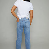 Emily Mid Rise Relaxed Ankle Straight Jean