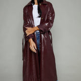 Calina Vinyl Trench Coat